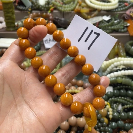 未镶嵌蛇纹石玉手链