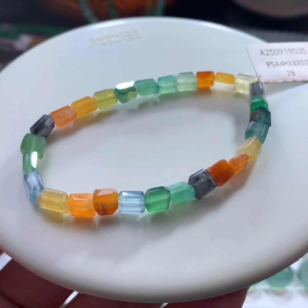 未镶嵌手链翡翠热门大漏*彩虹糖果缤纷随行方糖