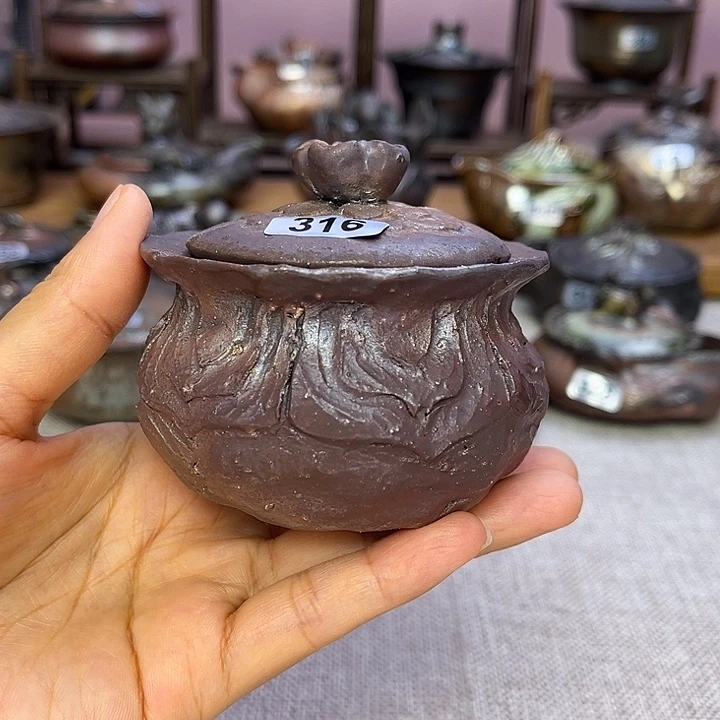 裸柴烧陶瓷手工茶器
