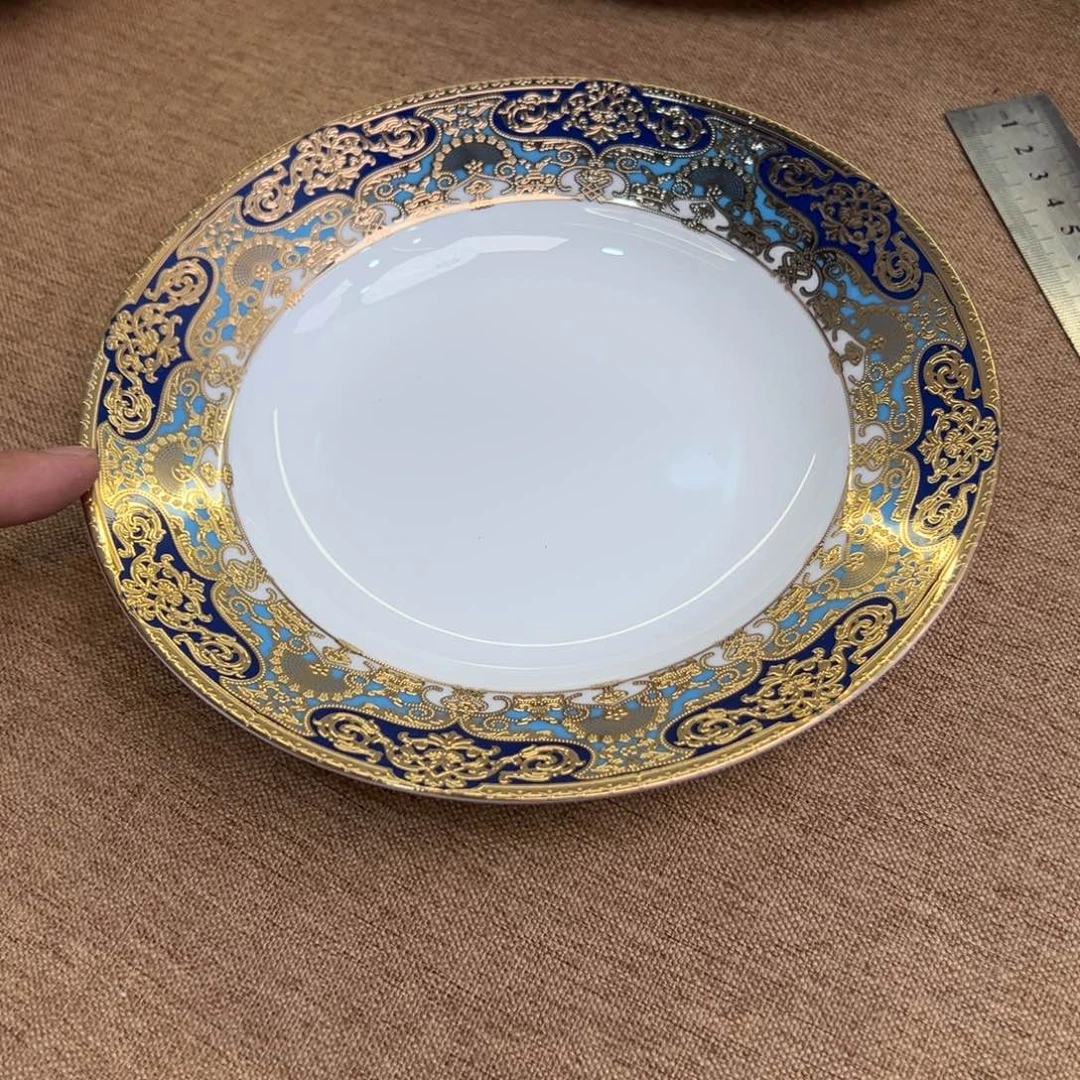 瓷片7.5寸草帽盘两个一单尾单