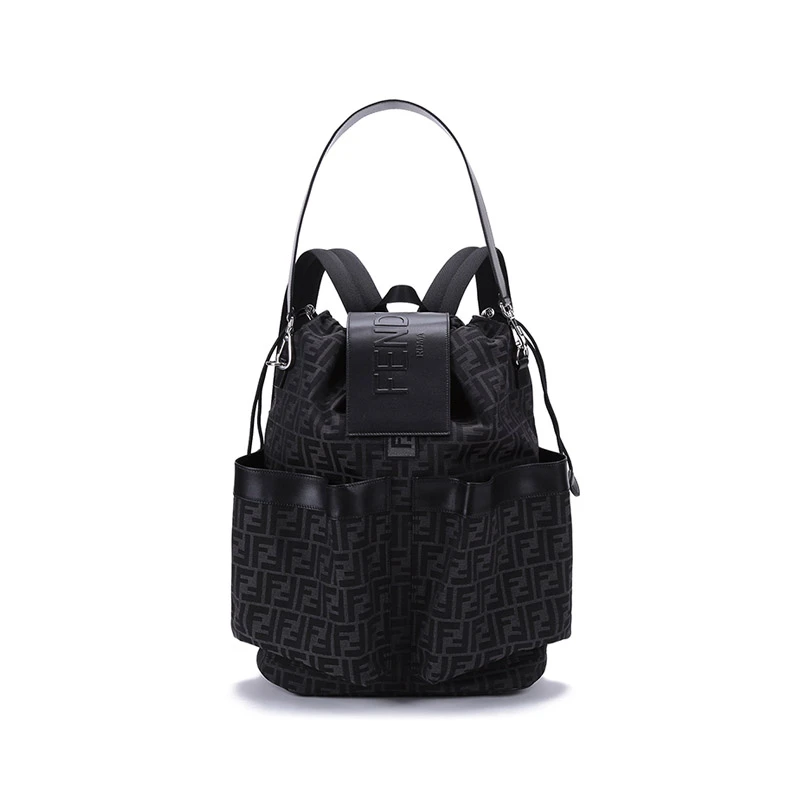 Fendi芬迪 男包 男士抽绳手提单肩包双肩包背包7VZ056 AG0M