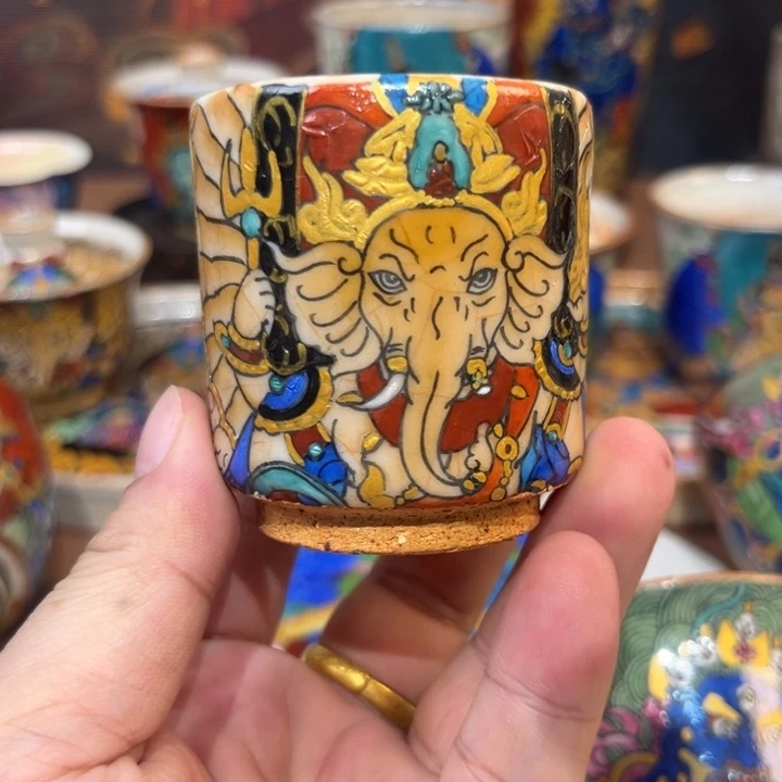手工制作象神杯杯