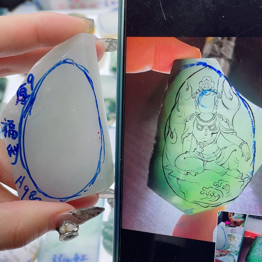 定制翡翠未镶嵌纯天然缅甸a货翡翠