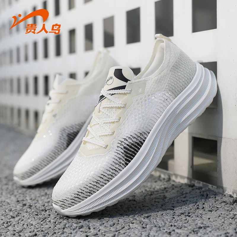 贵人鸟体育回弹减震系带跑步鞋运动鞋网鞋夏季软底休闲P5B2291