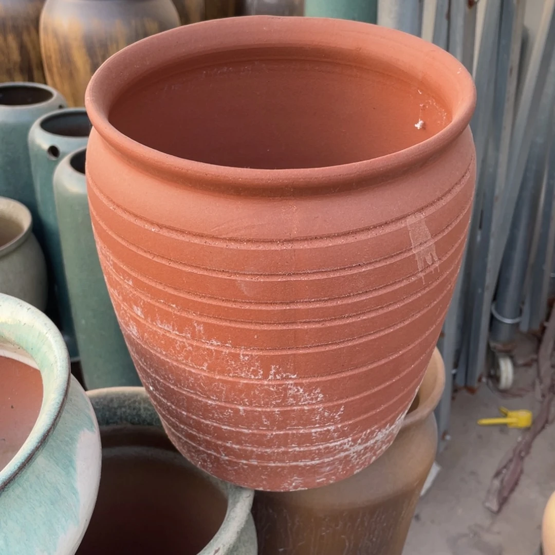 紫砂花盆24×20紫砂泥 瑕