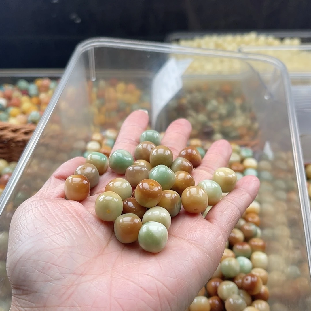 白玉菩提吊坠Q/12mm/30+6颗