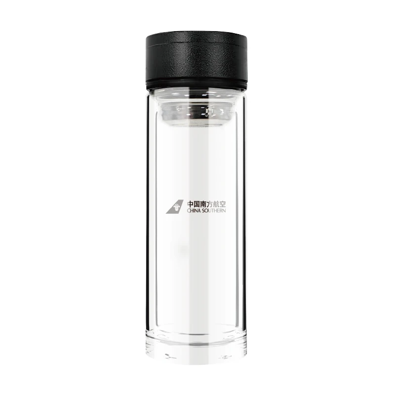 南航文创 定制真空玻璃保温杯创意纪念礼品 320ml