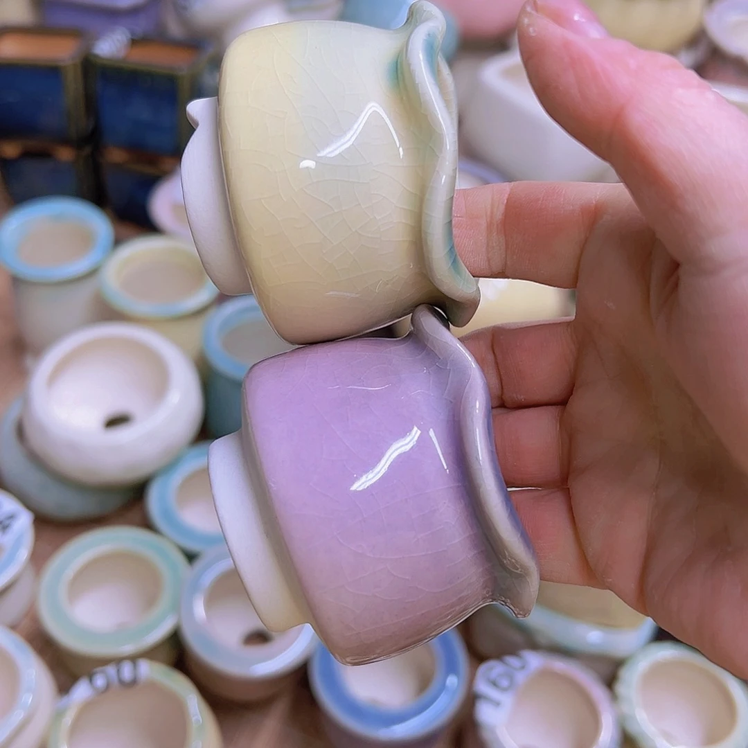 红陶陶瓷花盆满12包邮