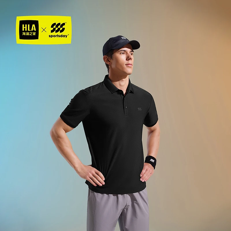 【sportsday马术运动】HLA海澜之家短袖polo24新凉感短袖男春夏
