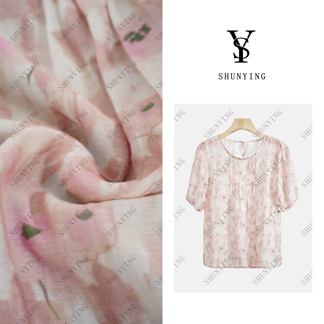 【仟娜】慵懒复古感~百搭时尚复古碎花宽松显瘦衬衫SY72C8669