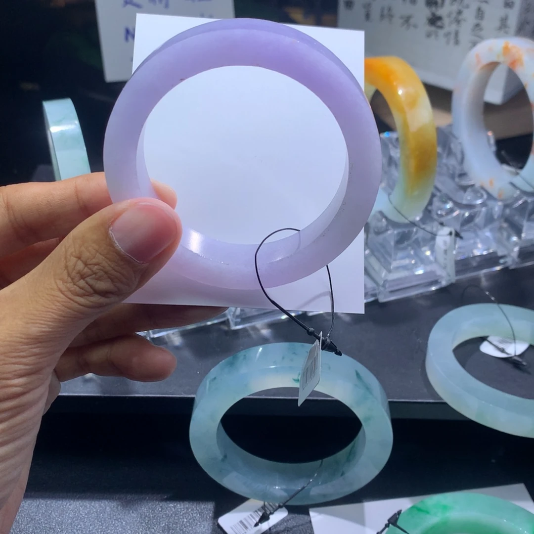 未镶嵌翡翠手镯定制翡翠谭*酱