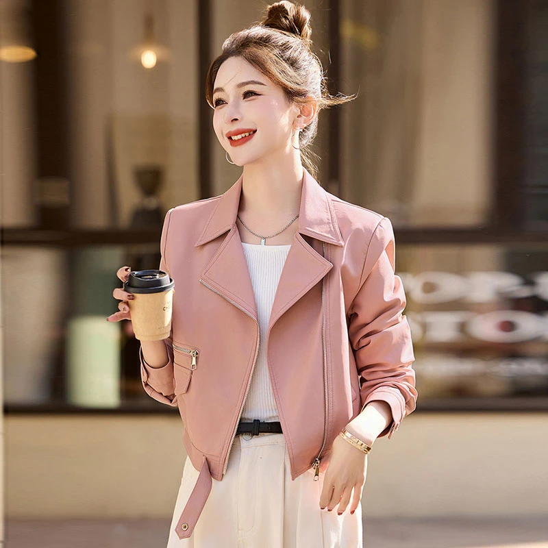 小皮衣外套女短款春秋新款高级感酷飒风气质洋气减龄PU皮机车夹克