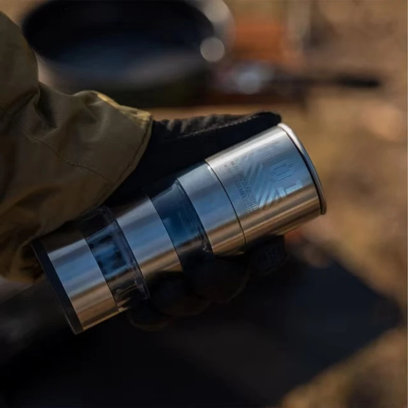 WELLHIKE户外五层调味罐不锈钢研磨器手动胡椒磨多功能椒盐密封罐