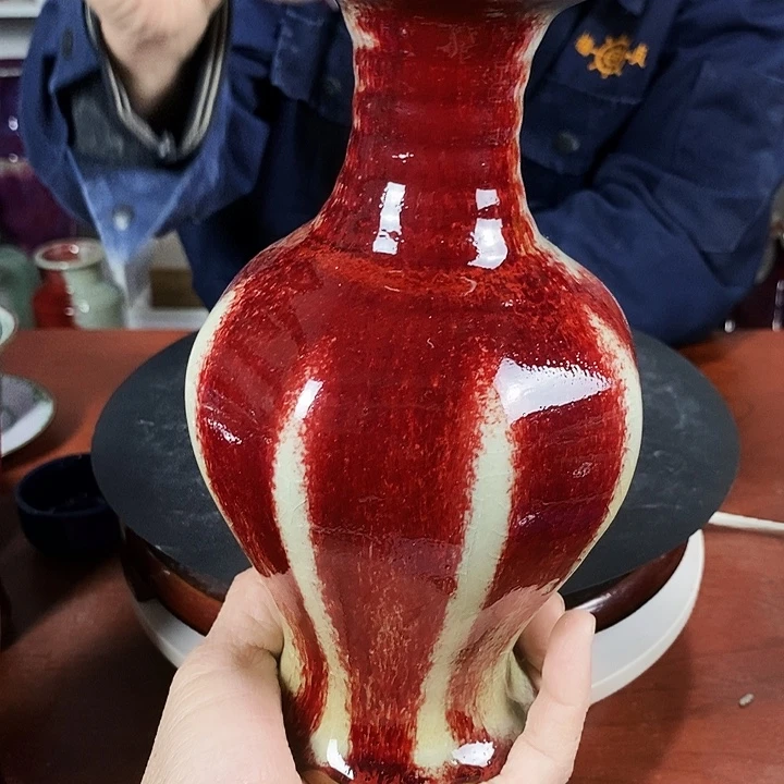 尚峰钧窑作品微瑕摆件