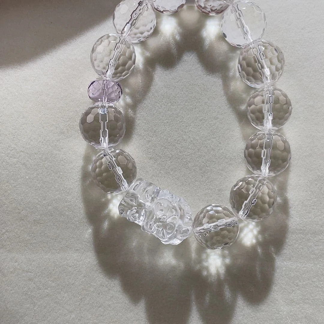 水晶手链未镶嵌白水晶