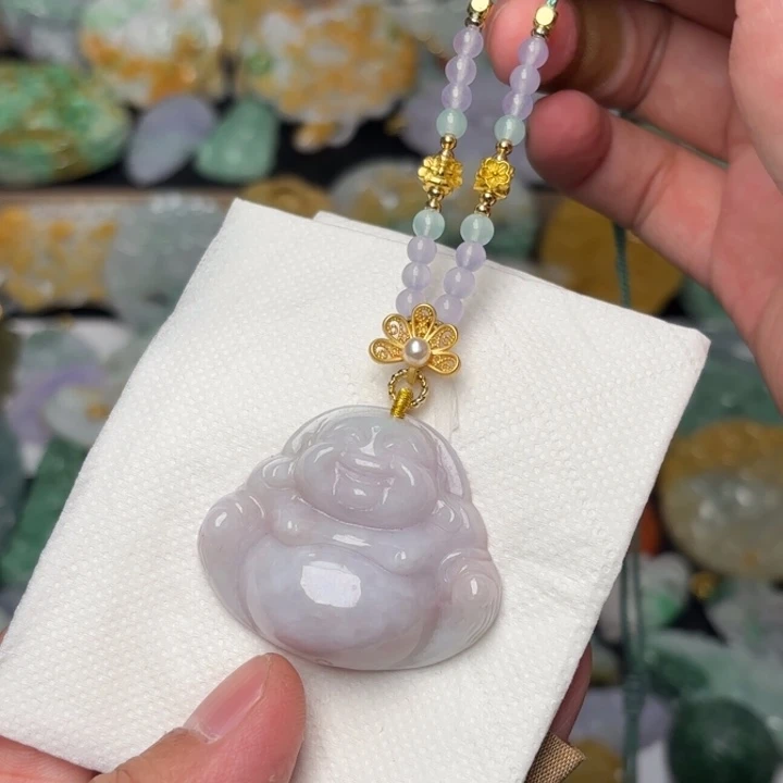 翡翠颈饰未镶嵌吊坠