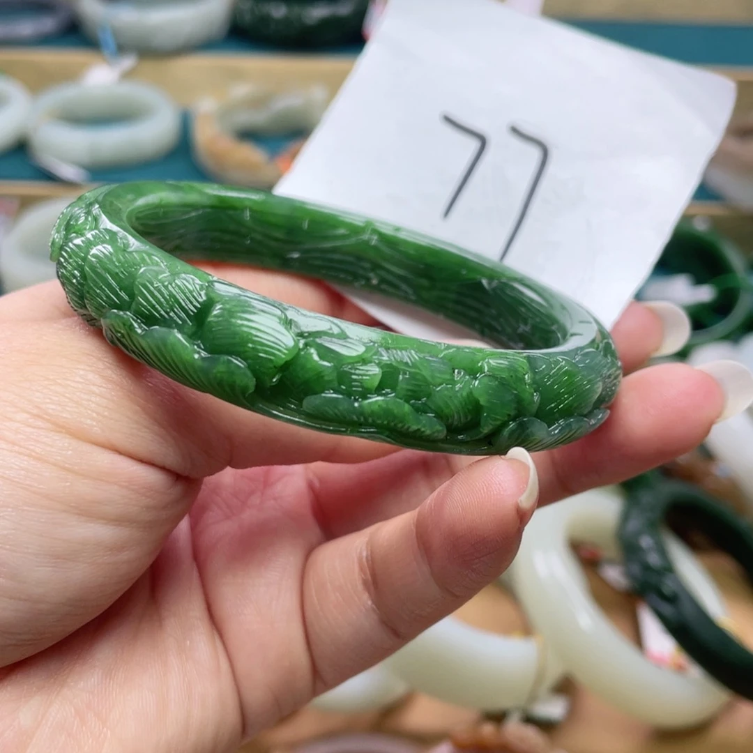 未镶嵌手镯和田玉圈口62