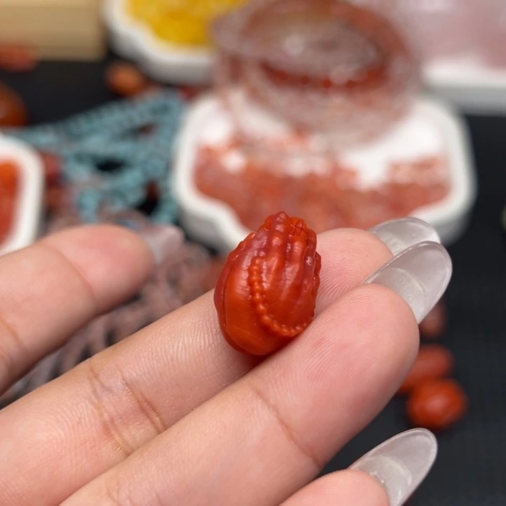 南红玛瑙未镶嵌吊坠(不含链)