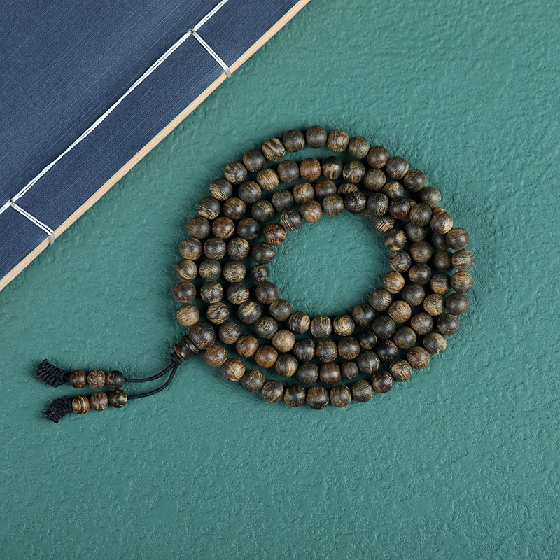 沉香沉水越南都蓬沉香18克6mm手串多圈  正区天然沉香