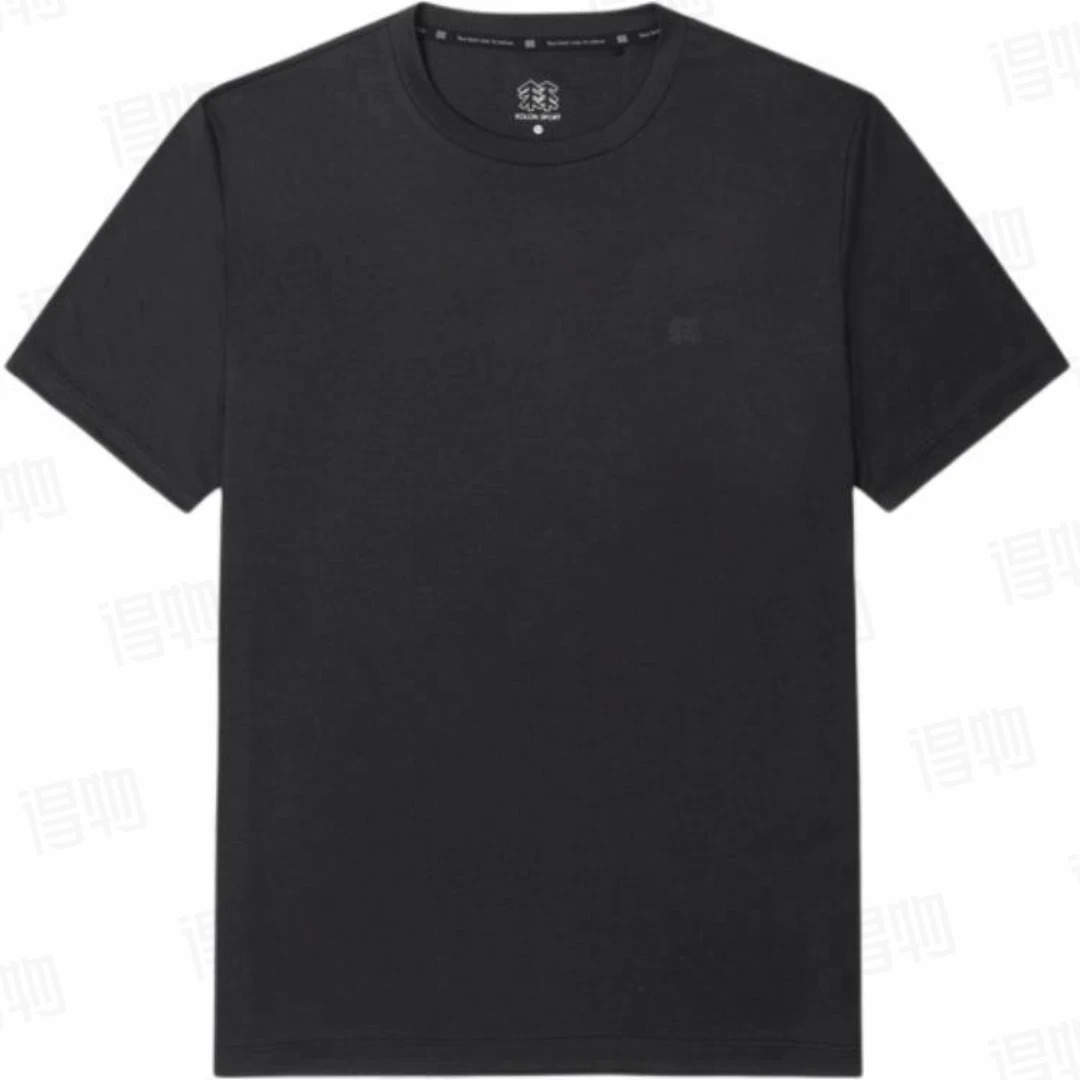 可隆25-301LOGO印花速干透气防紫外线圆领短袖男款夏季