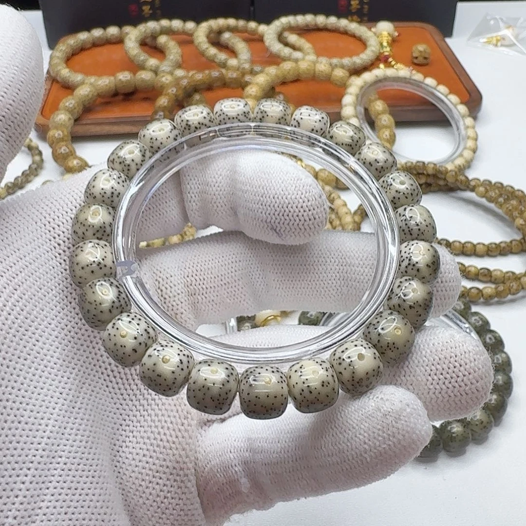 星月菩提吊坠14梵天青瓷月留白稀星10左右桶单圈