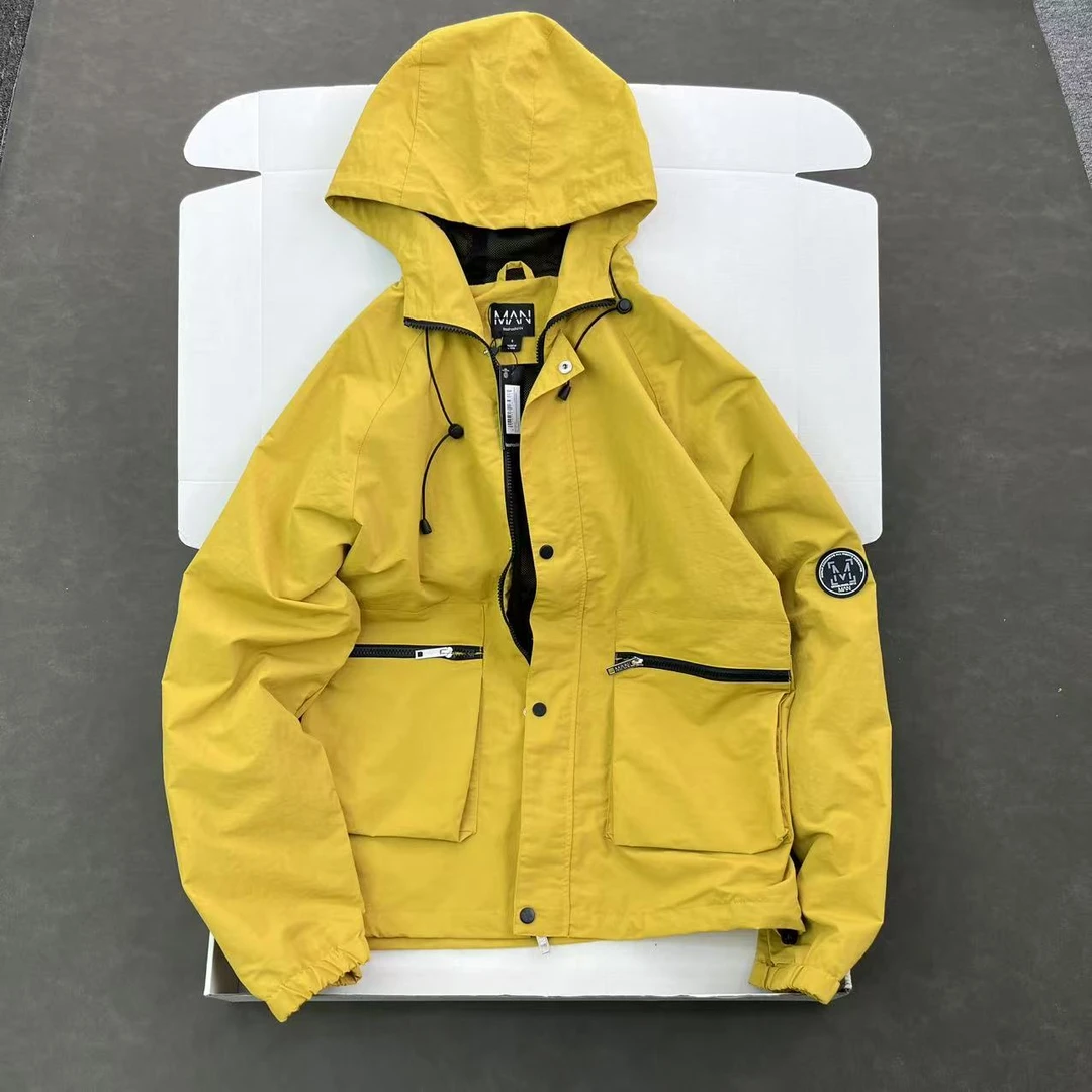 英式派克 内里网眼 男士工装风连帽派克服外套