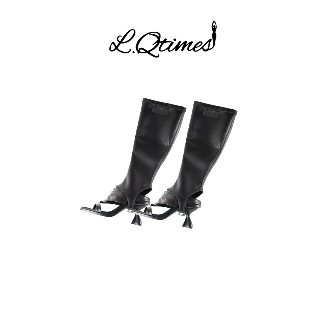 上玄水镜& 品牌设计师女装  时尚可拆卸长筒靴  24200162