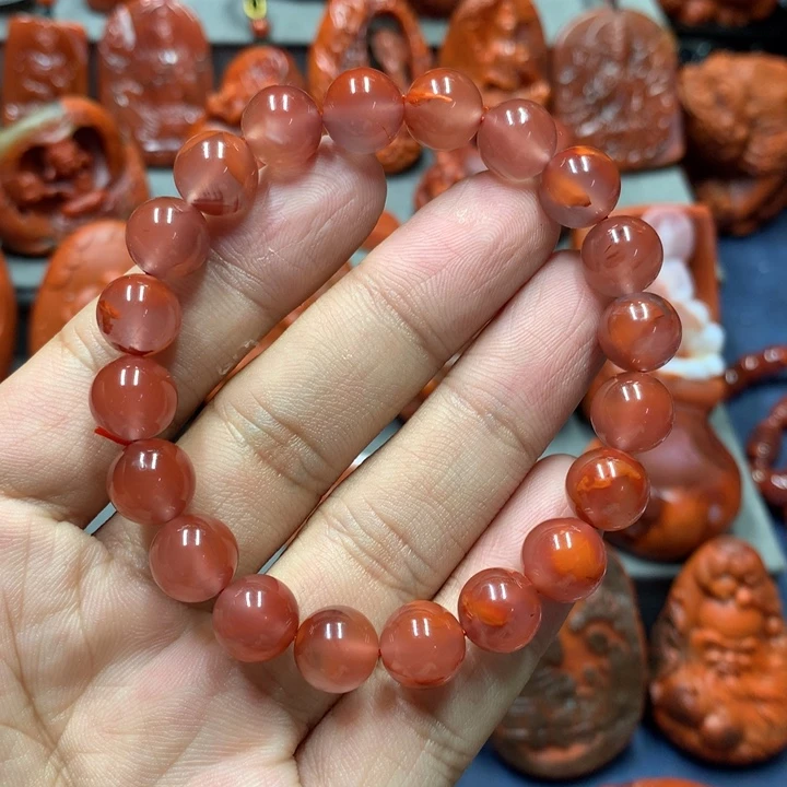 手串未镶嵌南红玛瑙10mm+