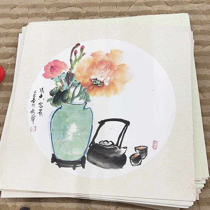 国画花鸟等图案和50.50