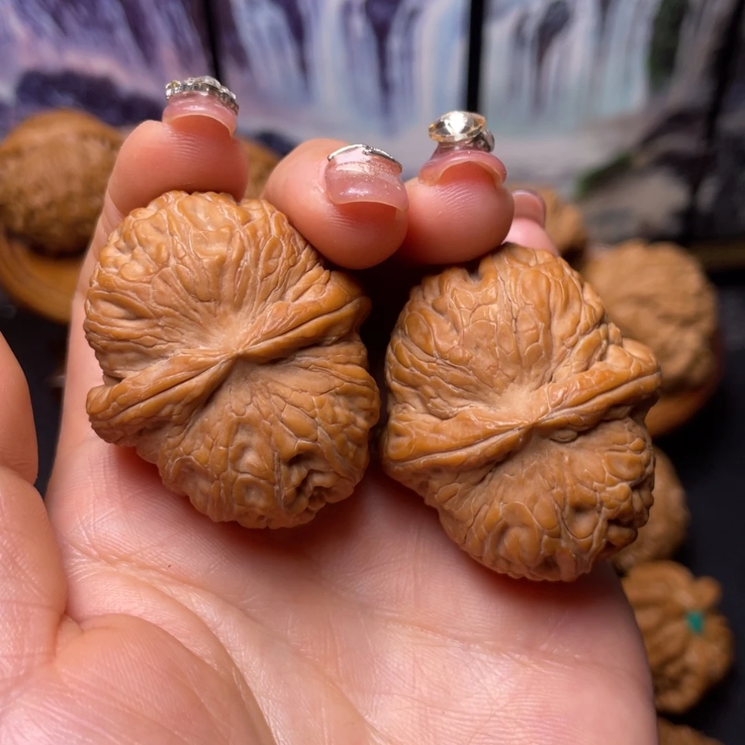 文玩核桃把件42全品元宝