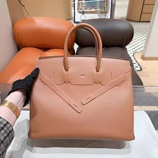 95新 Hermes/爱马仕 Birkin35 金棕幻影 shadow