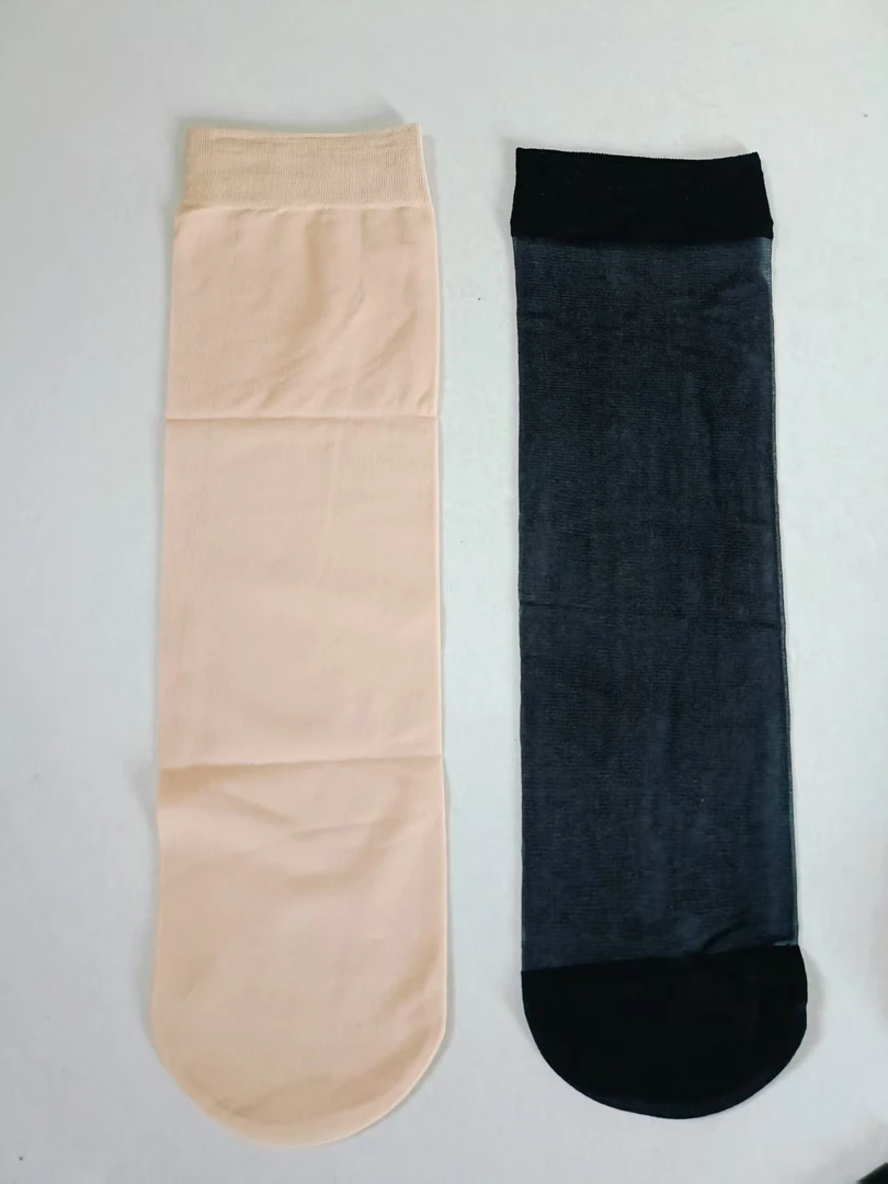 2025新款女士薄款纯色中筒袜夏季性感风中筒防勾丝1双