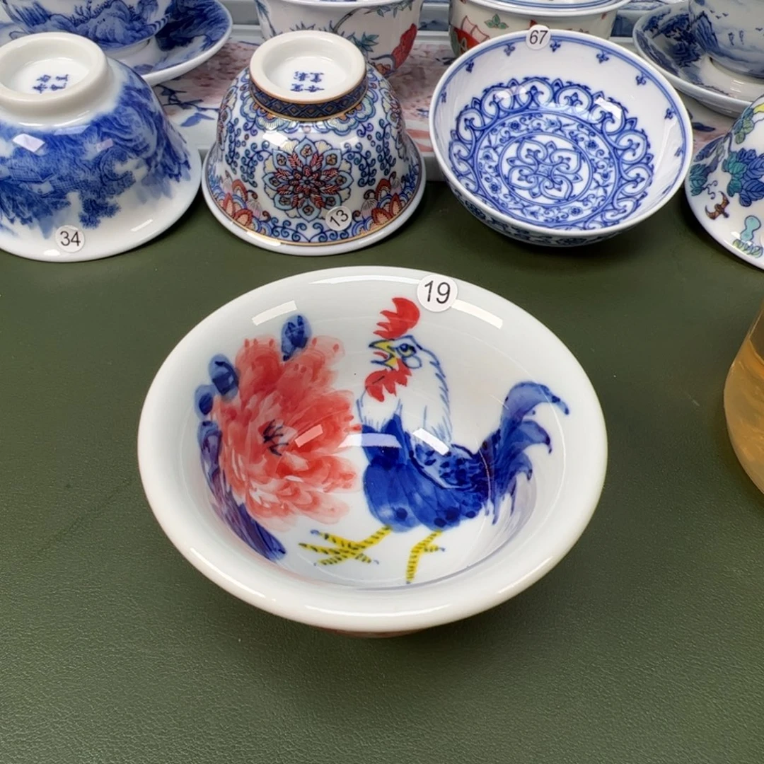 陶瓷景德镇纯手工纯手绘茶具木木19