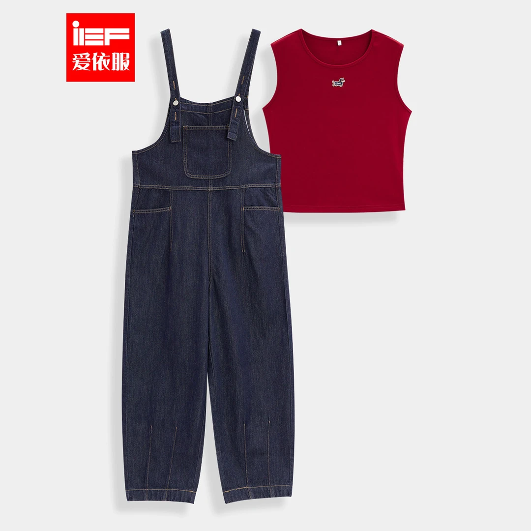 IEF/爱依服时尚套装2025夏季新款韩版休闲慵懒风宽松百搭里外套裤