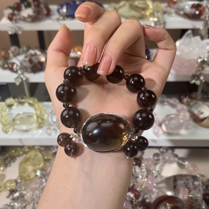 喵***～合金手链水晶手串
