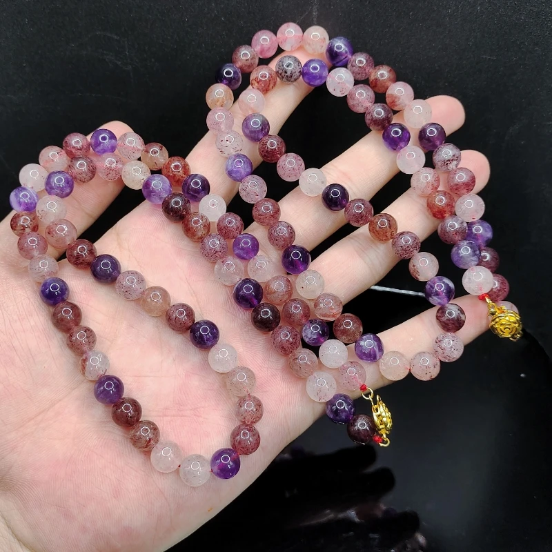 【老三珠宝】极光水晶公主链C4【多样性发其一】约8mm