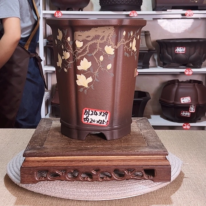 紫砂花盆紫砂花盆