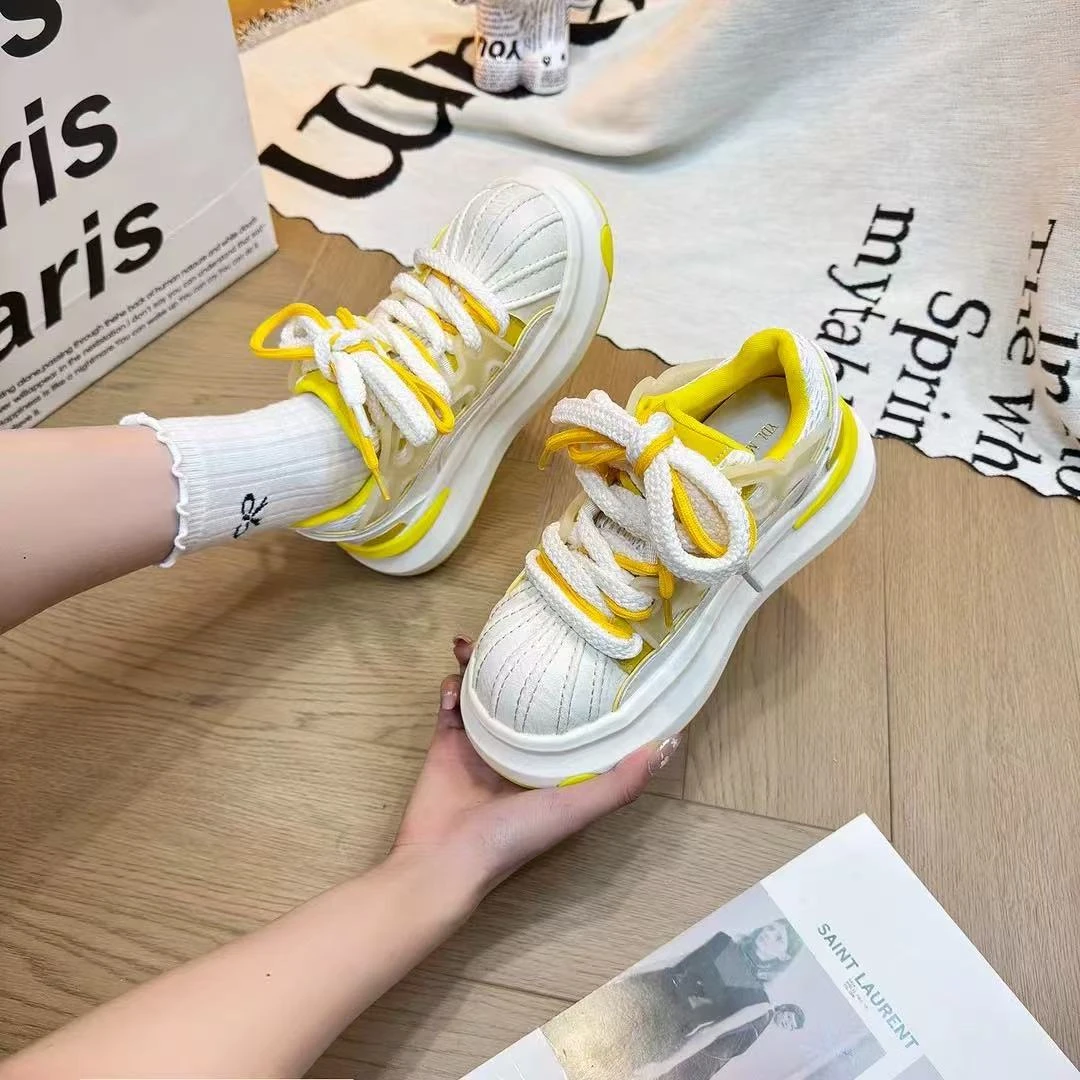 【飘飘】2025新款”发福蝶“新款软底超轻厚底百搭休闲鞋-1158