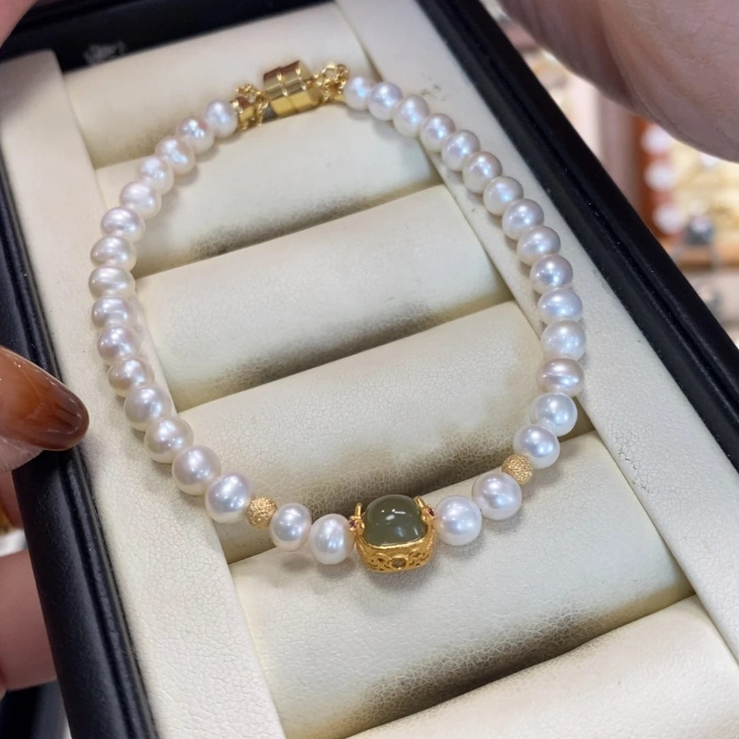 淡水珍珠手链未镶嵌柠*果