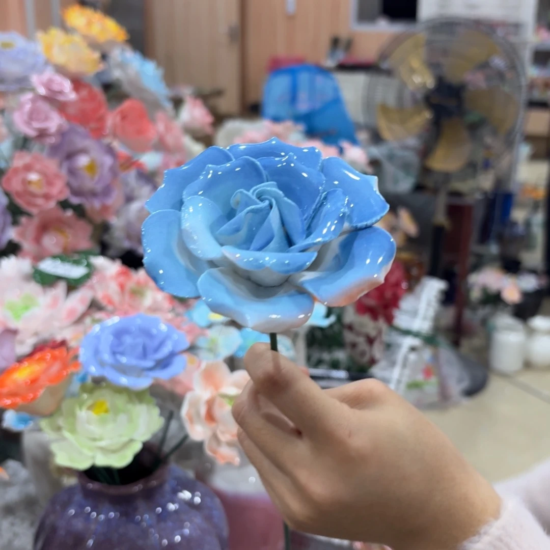陶瓷花，20元发货，退款拉黑