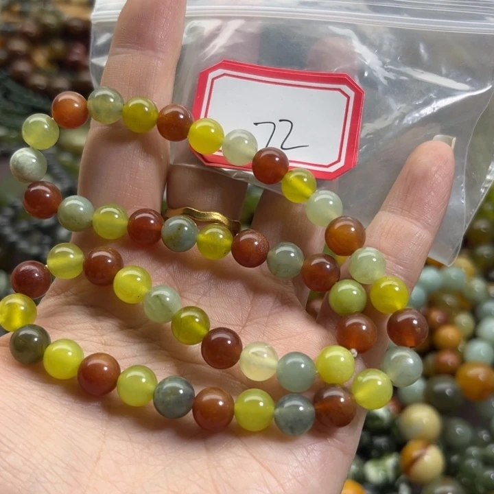 蛇纹石玉未镶嵌手链