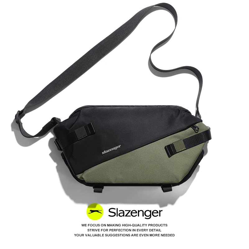 Slazenger/史莱辛格潮牌包ins运动机能包单肩包斜挎包男邮差包男