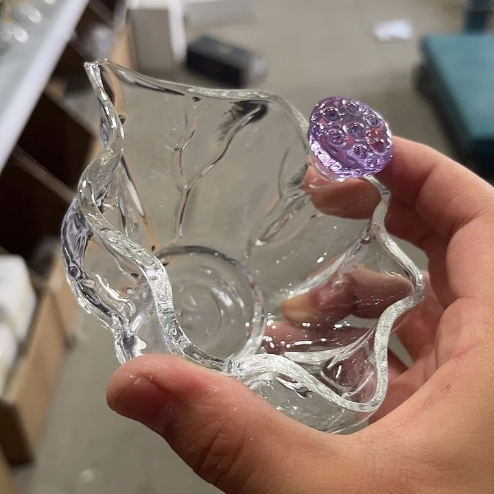 莲叶公道杯 紫色