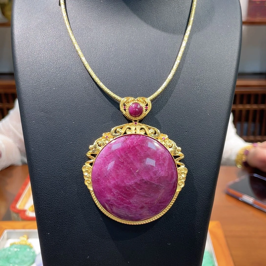 锦纶非金属吊坠红宝