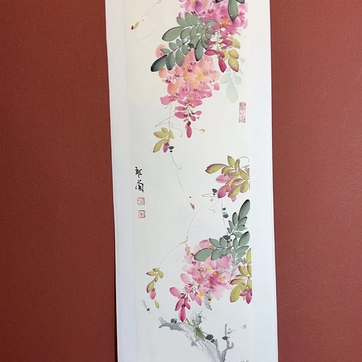 国画听兰老师花鸟