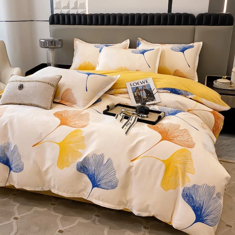 四季床品双面简约印花床品四套件【5.10晴天】