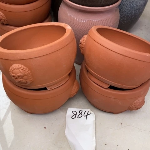 粗陶红陶花盆884