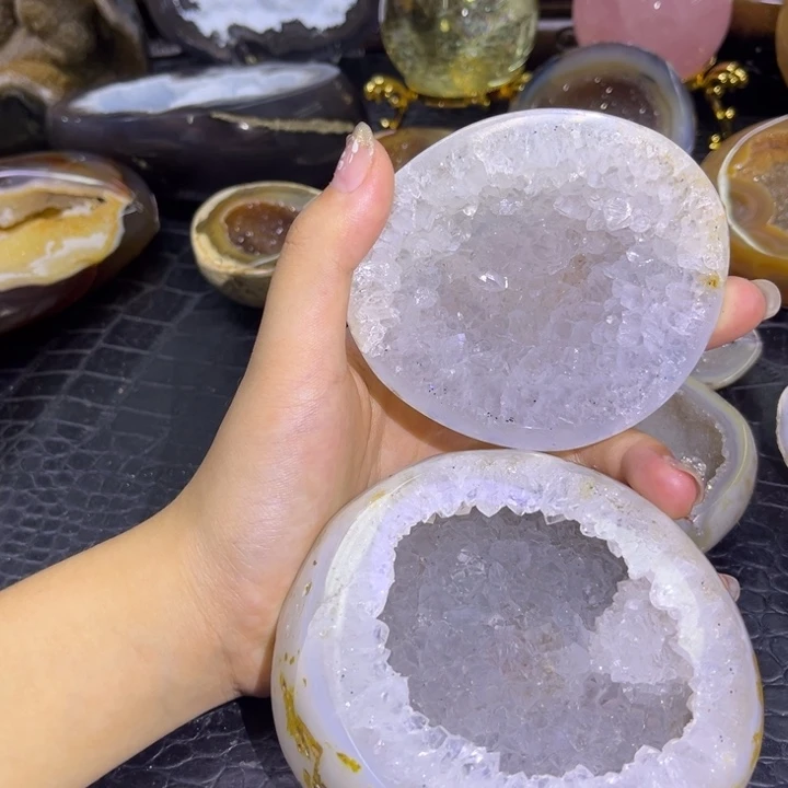 未镶嵌发饰水晶白晶盆