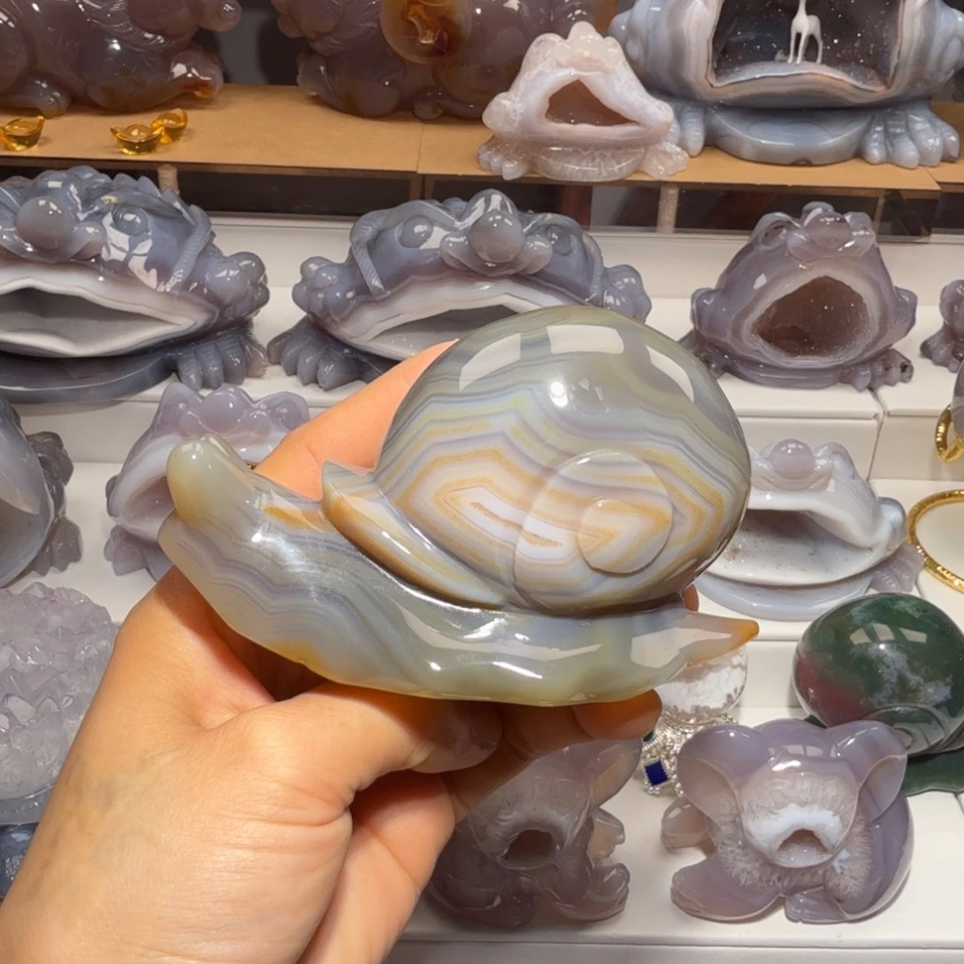 段***H玛瑙/玉髓未镶嵌摆件