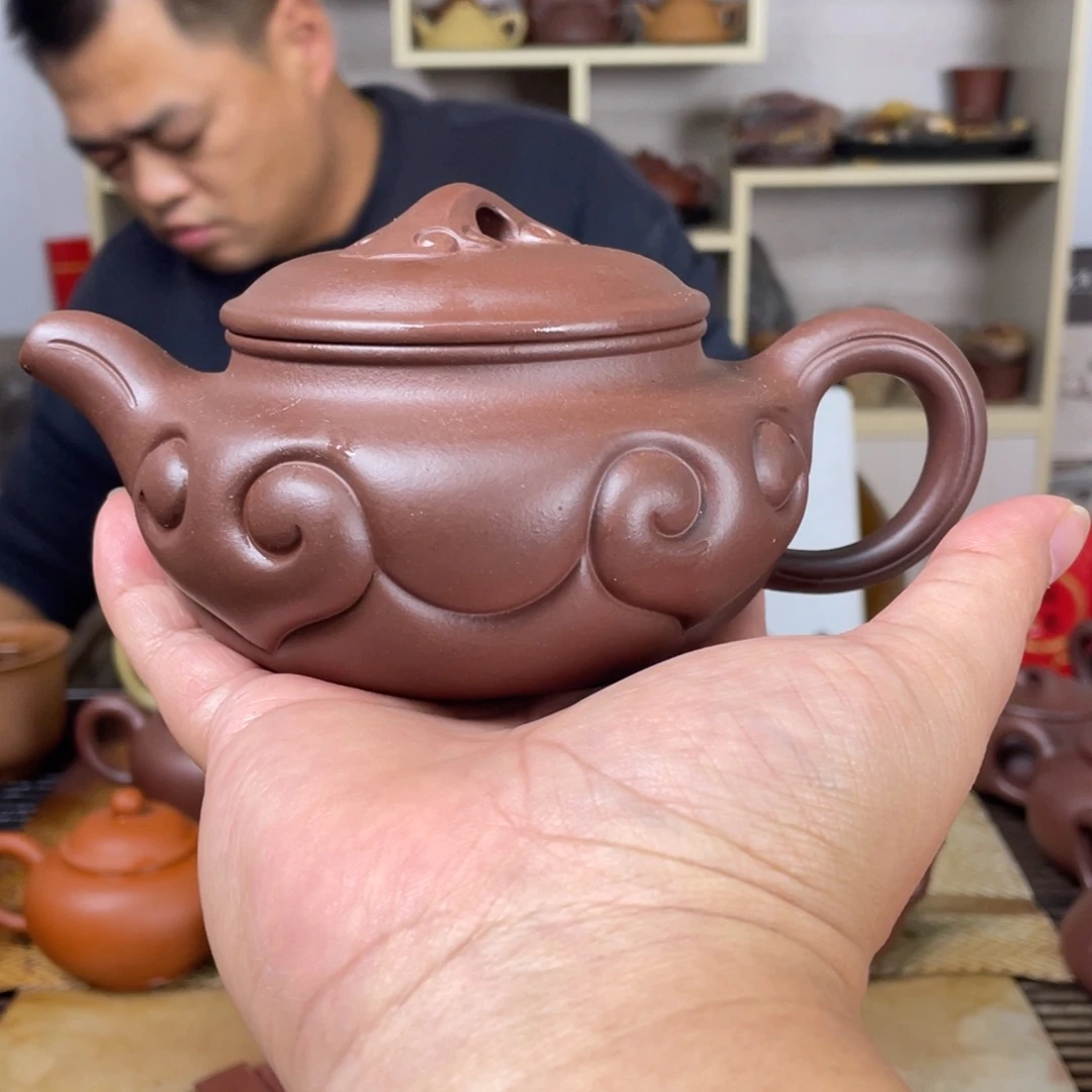 臨***家紫砂茶壶微瑕五底大如意